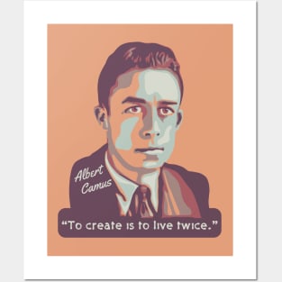 Albert Camus Portrait and Quote Posters and Art